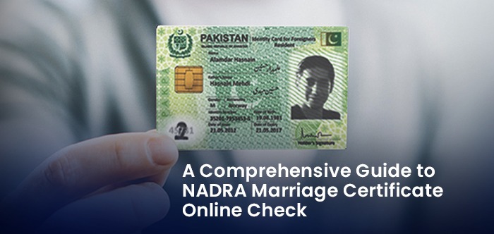NADRA Marriage Certificate Online Check